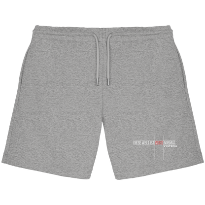 vegwear "Diese Welt ist nicht normal" - unisex Bio Jogger Shorts