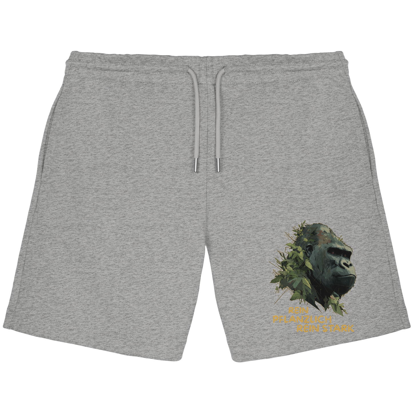 vegwear "Gorilla, rein pflanzlich rein stark" - unisex Jogger Shorts, bio vegan
