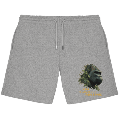 vegwear "Gorilla, rein pflanzlich rein stark" - unisex Jogger Shorts, bio vegan