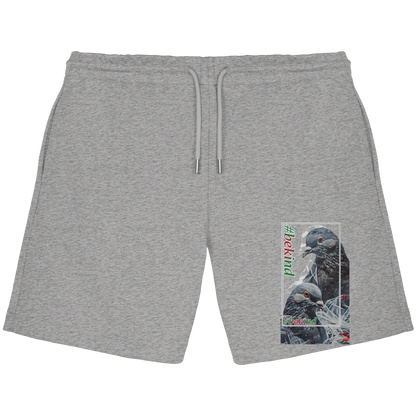 Unisex Bio Jogger Shorts: 'Be Kind' Statement Shorts | vegwear