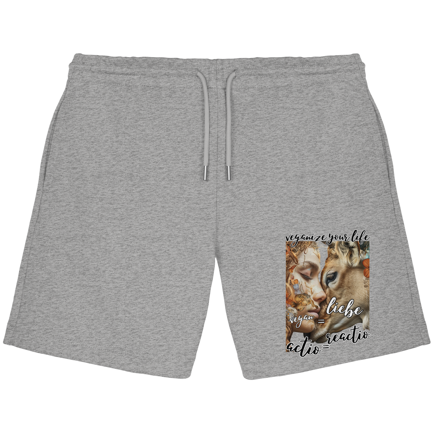 actio reactio - Kollektion dtf - Organic Jogger Shorts, Vegan ist Mitgefühl