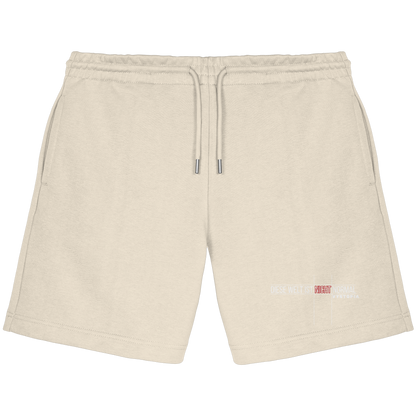 vegwear "Diese Welt ist nicht normal" - unisex Bio Jogger Shorts