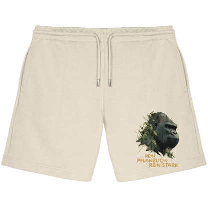 vegwear "Gorilla, rein pflanzlich rein stark" - unisex Jogger Shorts, bio vegan