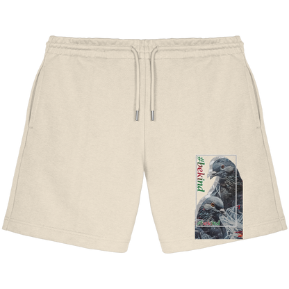 Unisex Bio Jogger Shorts: 'Be Kind' Statement Shorts | vegwear