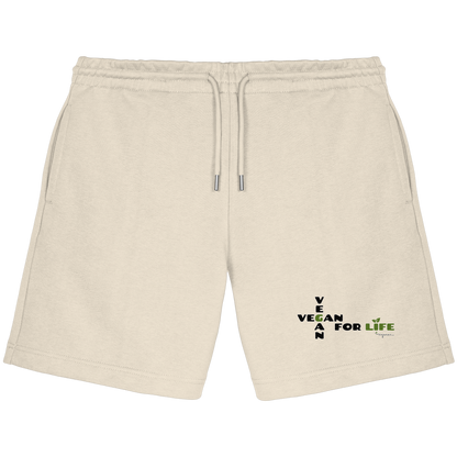 vegwear "vegan for life" - unisex Jogger Shorts, bio vegan fair