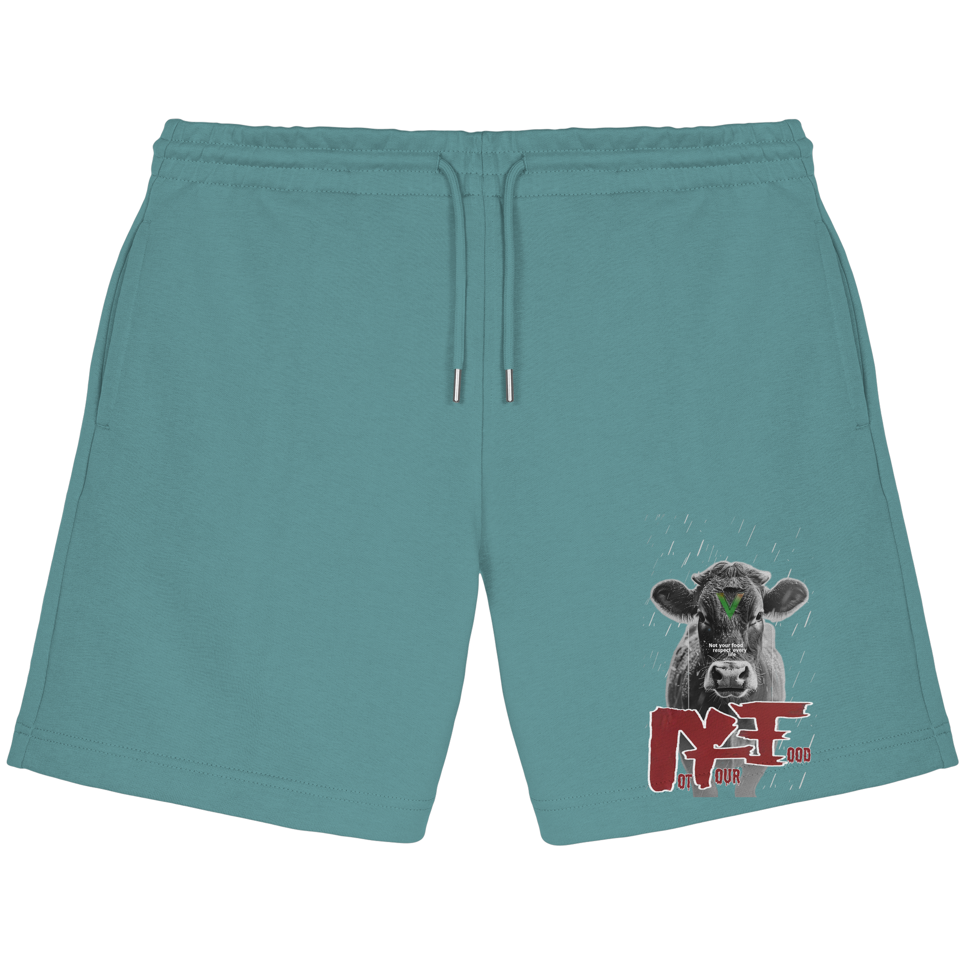 Bio-Baumwolle Jogger Shorts: 'not your food" Shorts' | vegwear