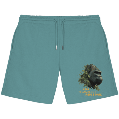 vegwear "Gorilla, rein pflanzlich rein stark" - unisex Jogger Shorts, bio vegan