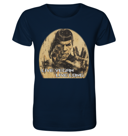 Motiv "live vegan live long" - unisex Bio T-Shirt