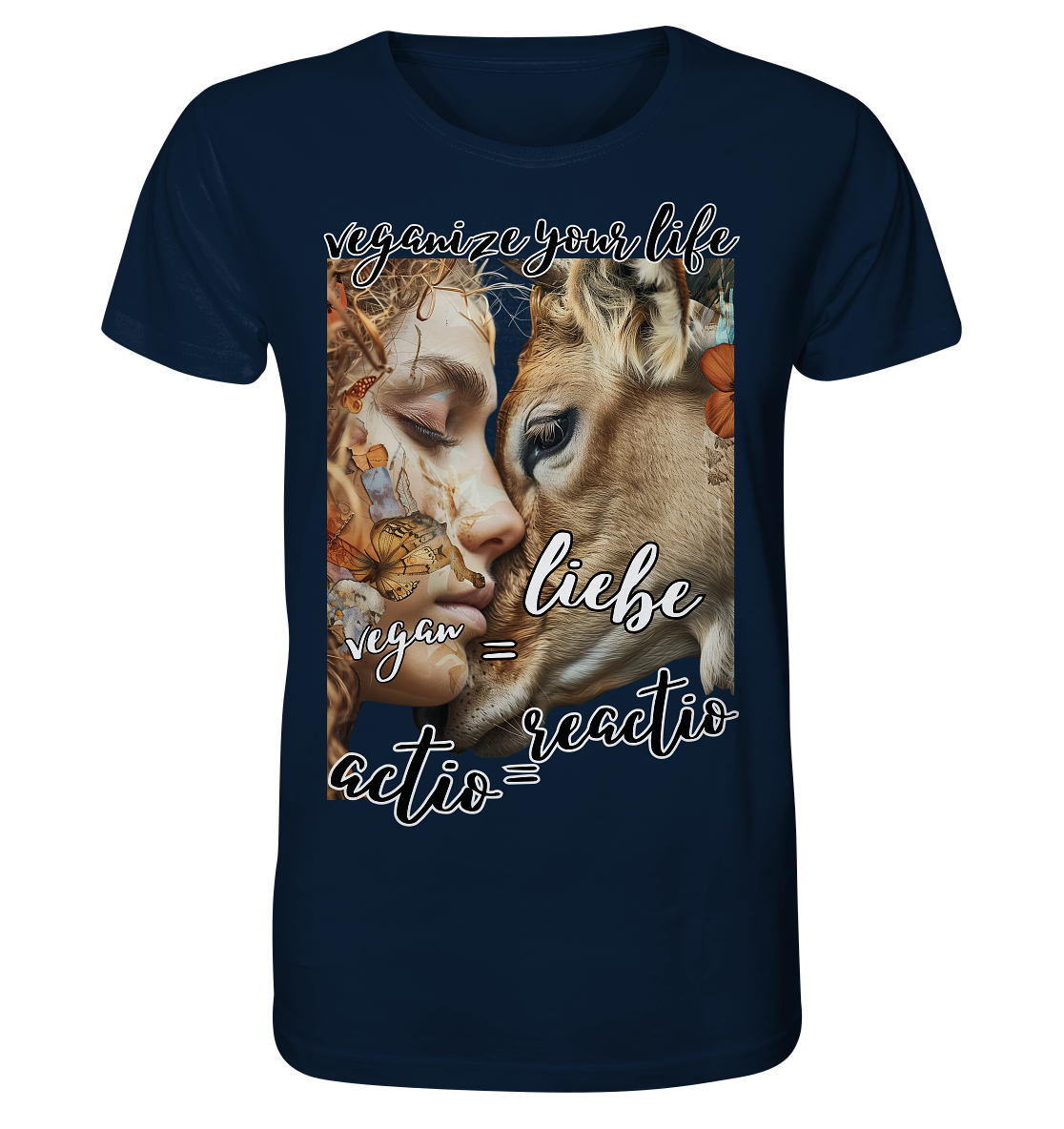Motif "actio = reactio" - unisex organic T-shirt