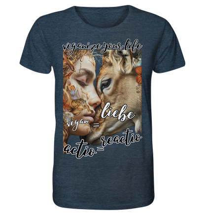 Motif "actio = reactio" - unisex organic T-shirt