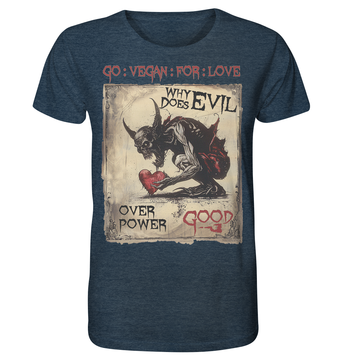 Motiv "why does evil" - unisex Bio T-Shirt