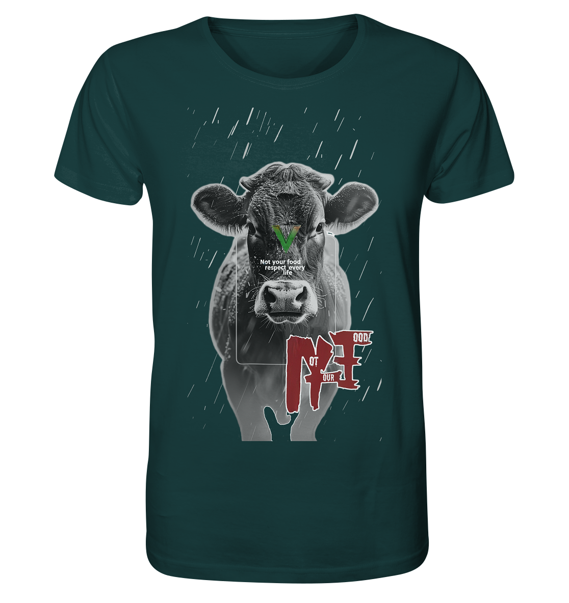 Motif "not your food" - unisex organic T-shirt