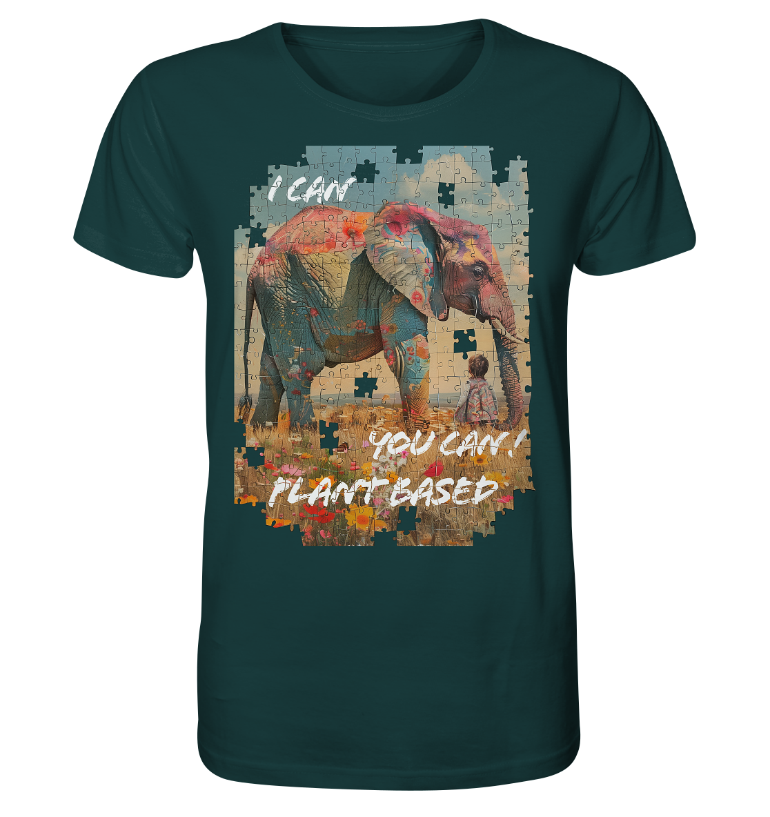 Motiv "plant based elephant" - unisex Bio T-Shirt