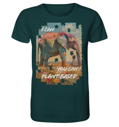Motiv "plant based elephant" - unisex Bio T-Shirt