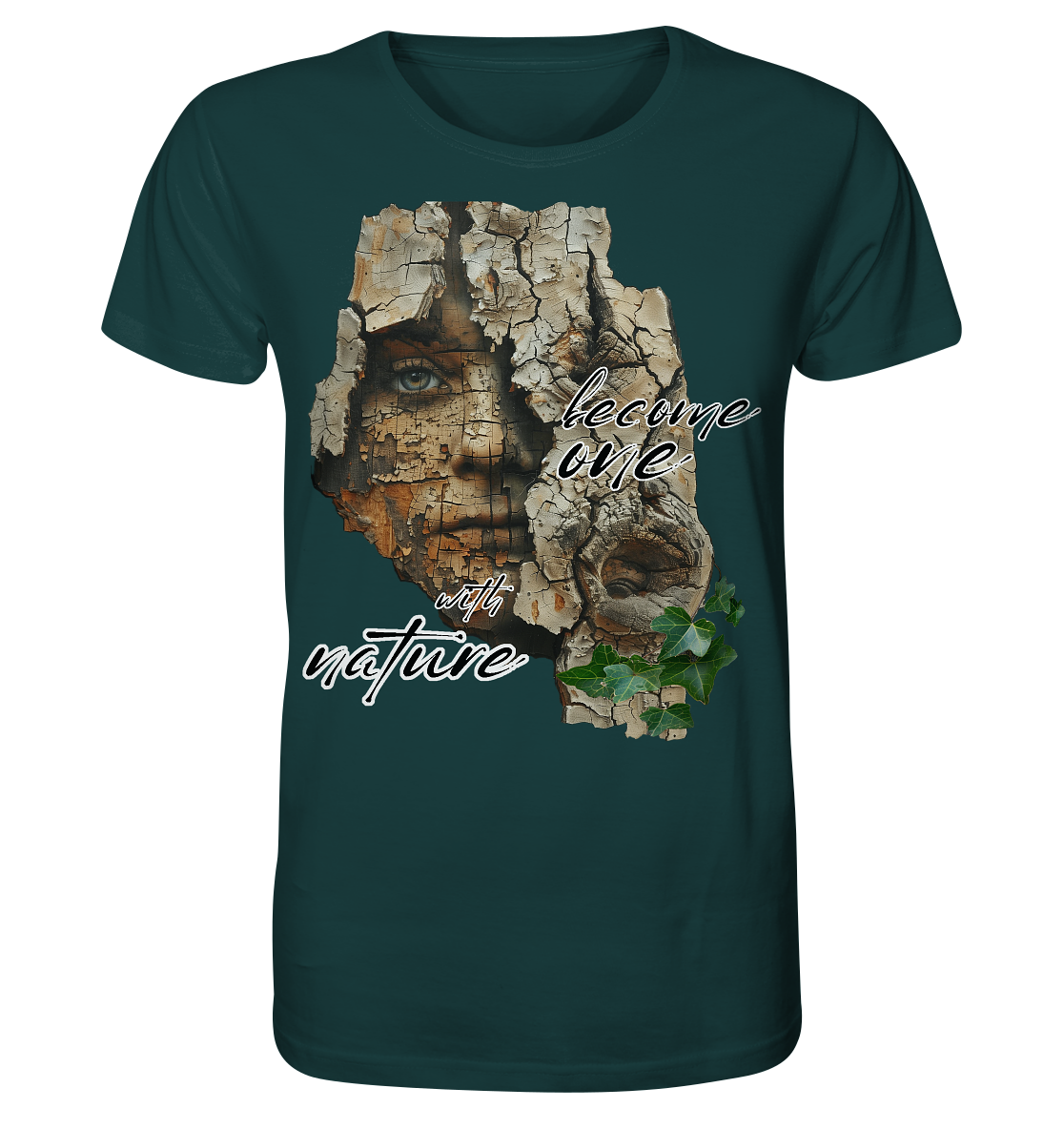 Motiv "become one with nature" - unisex Bio T-Shirt