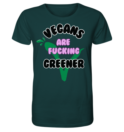 Motiv "vegans are fucking greener" - unisex Bio T-Shirt