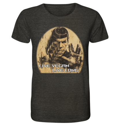 Motiv "live vegan live long" - unisex Bio T-Shirt