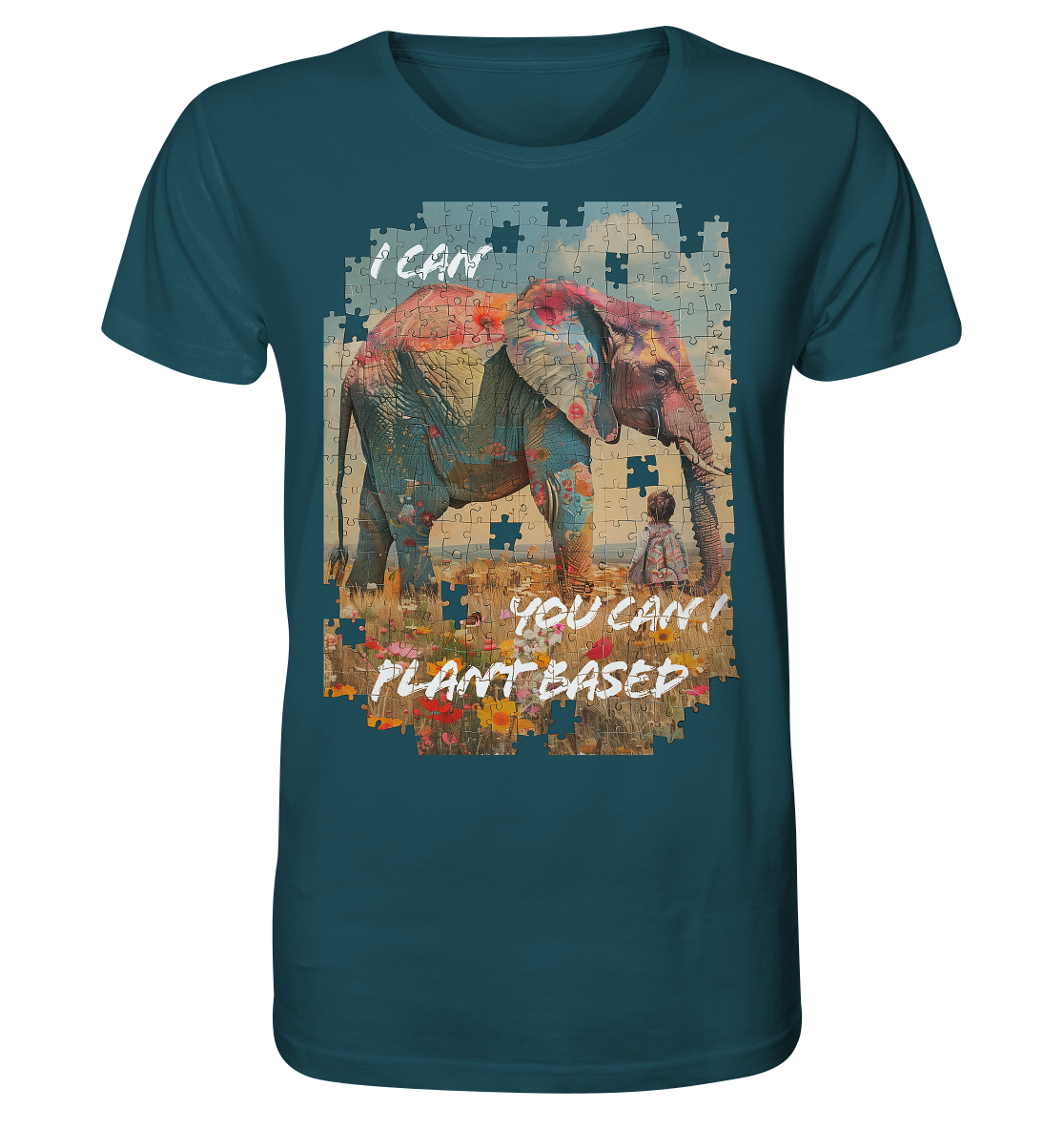 Motiv "plant based elephant" - unisex Bio T-Shirt