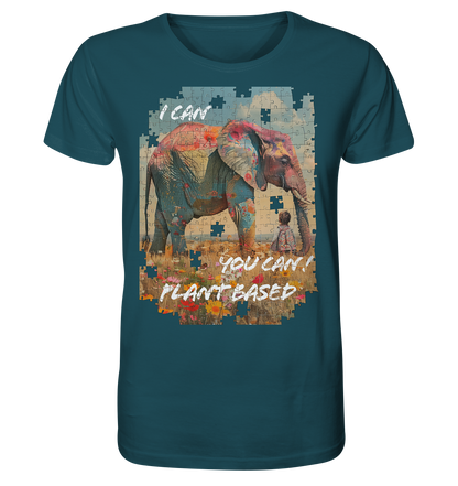 Motiv "plant based elephant" - unisex Bio T-Shirt