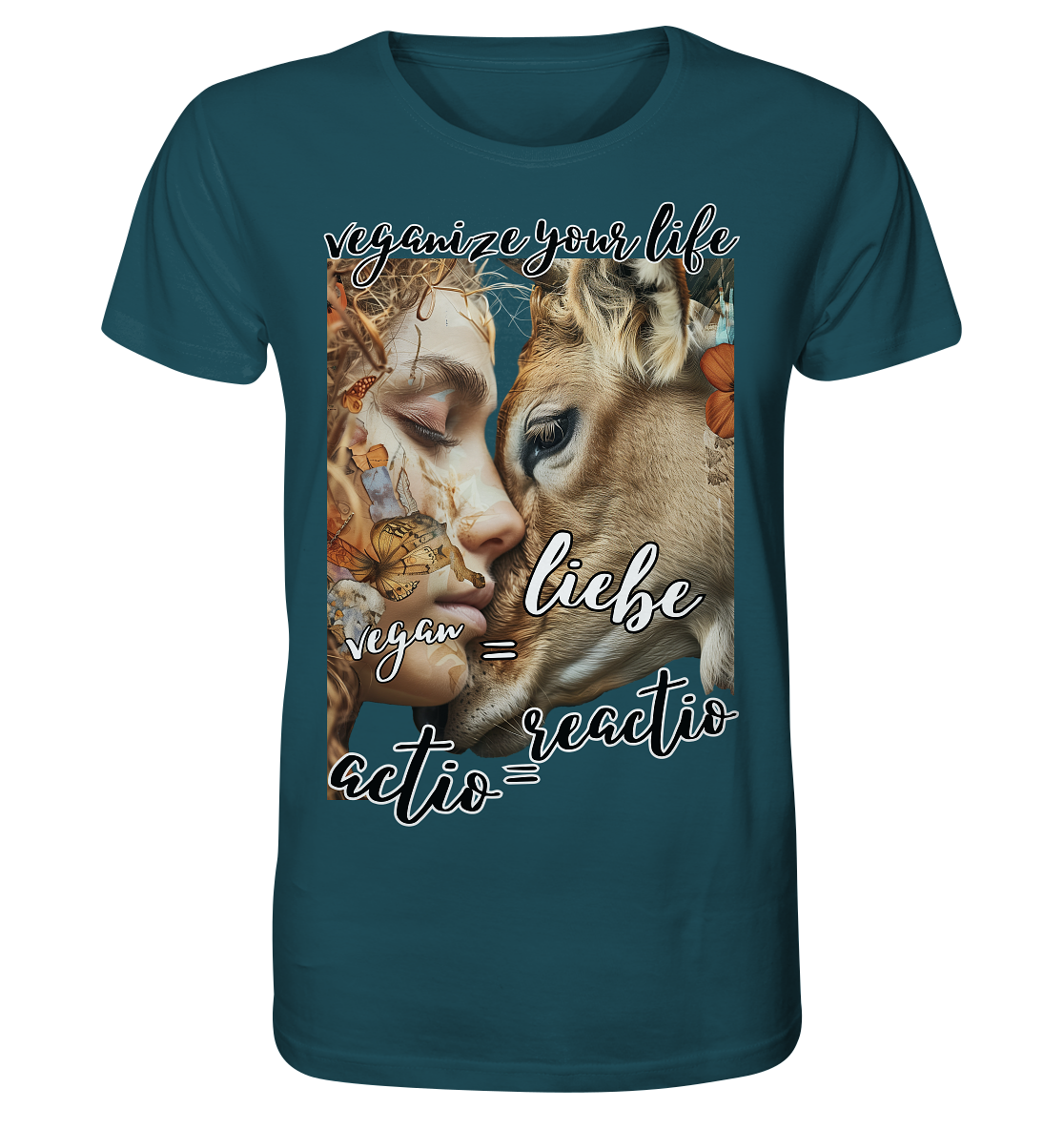 Motif "actio = reactio" - unisex organic T-shirt
