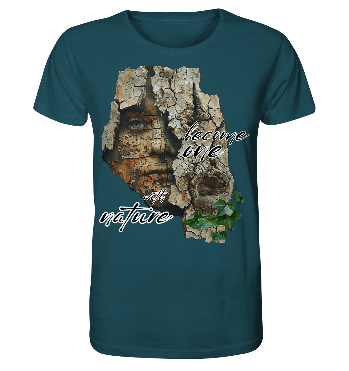 Motiv "become one with nature" - unisex Bio T-Shirt
