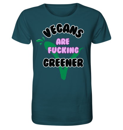 Motiv "vegans are fucking greener" - unisex Bio T-Shirt