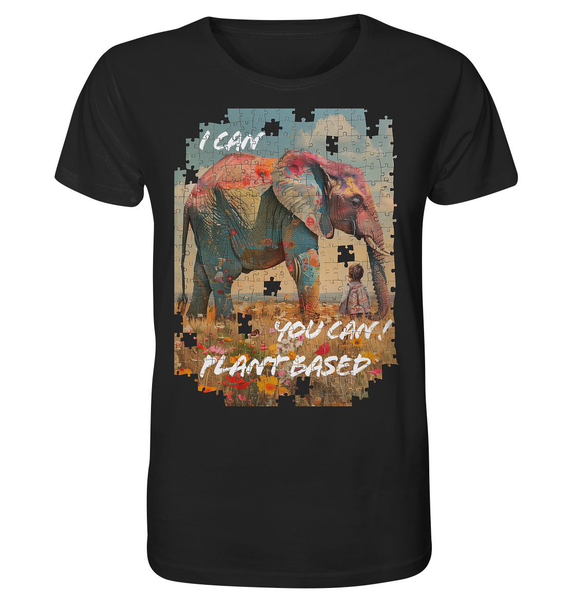 Motiv "plant based elephant" - unisex Bio T-Shirt