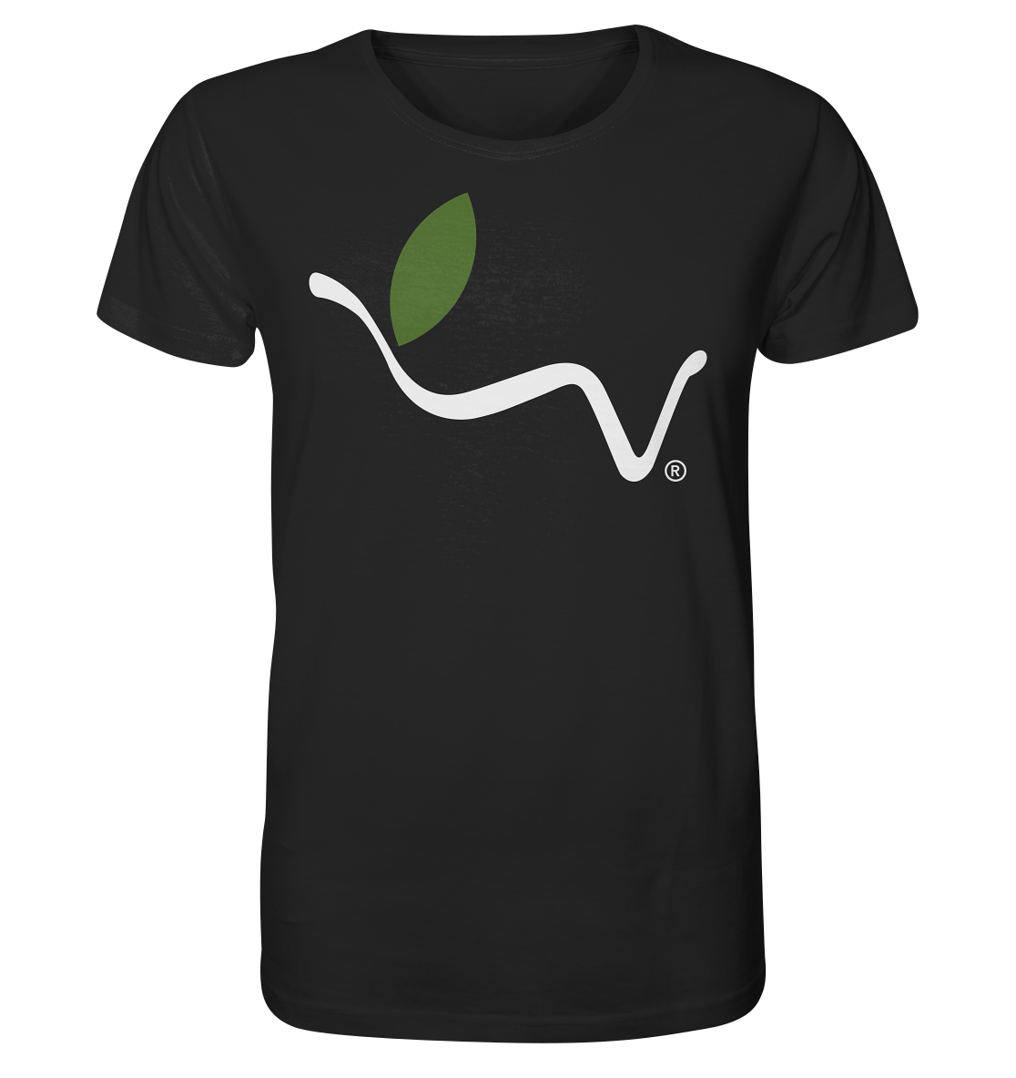 Motiv "vegwear Logo weiß" - unisex Bio T-Shirt