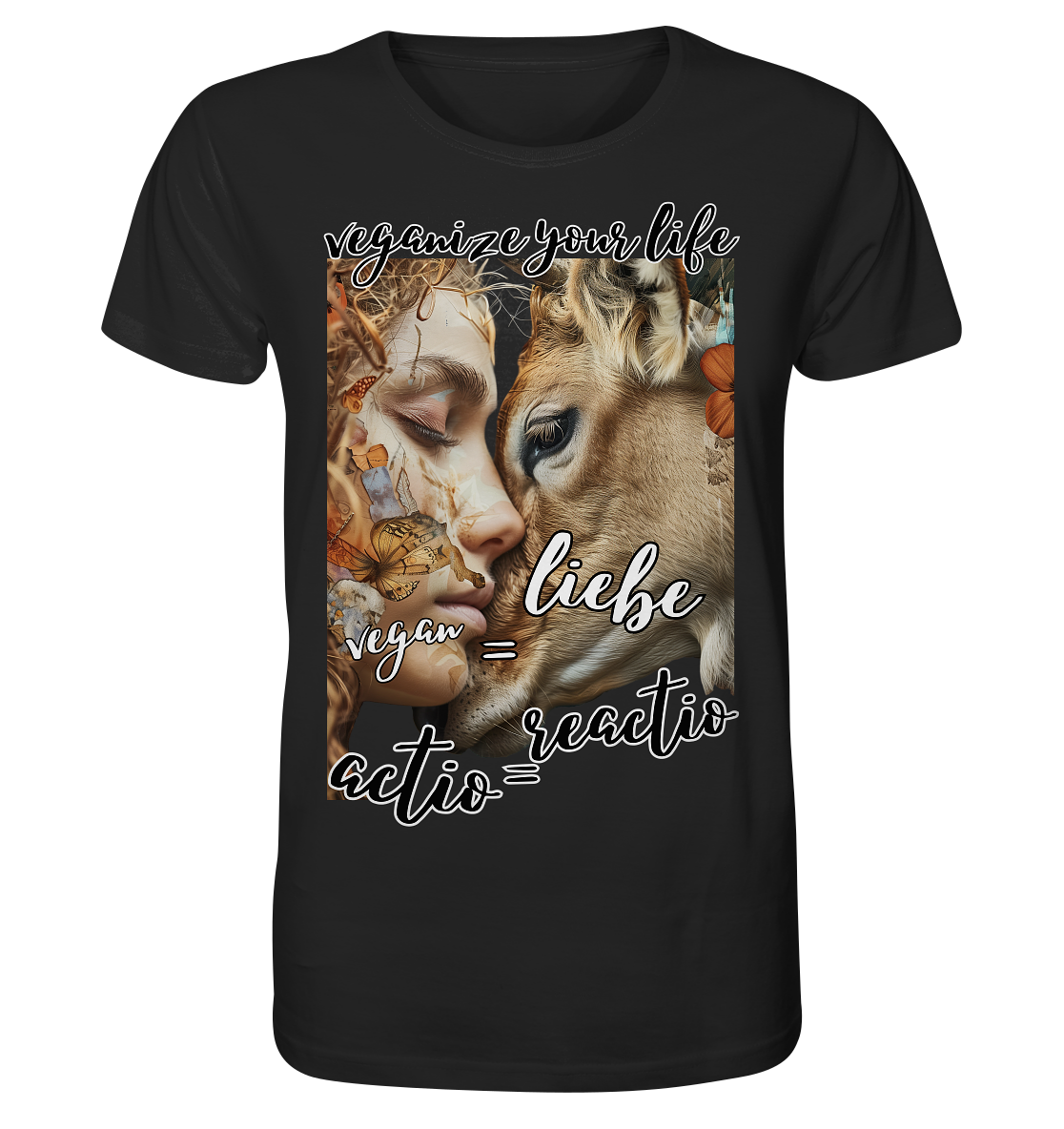 Motif "actio = reactio" - unisex organic T-shirt