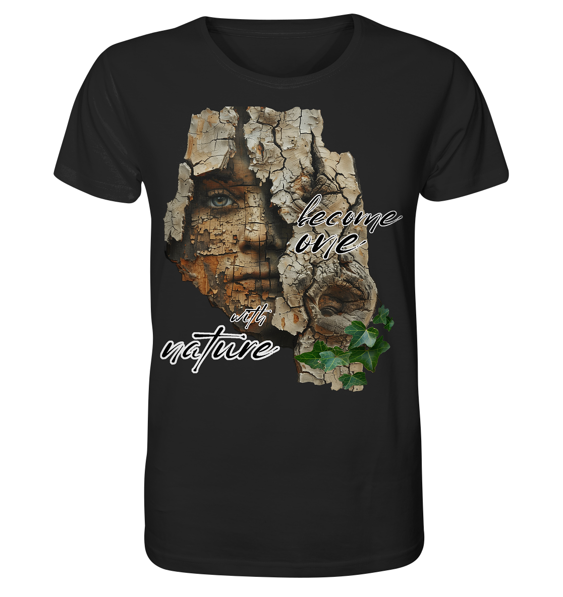 Motiv "become one with nature" - unisex Bio T-Shirt