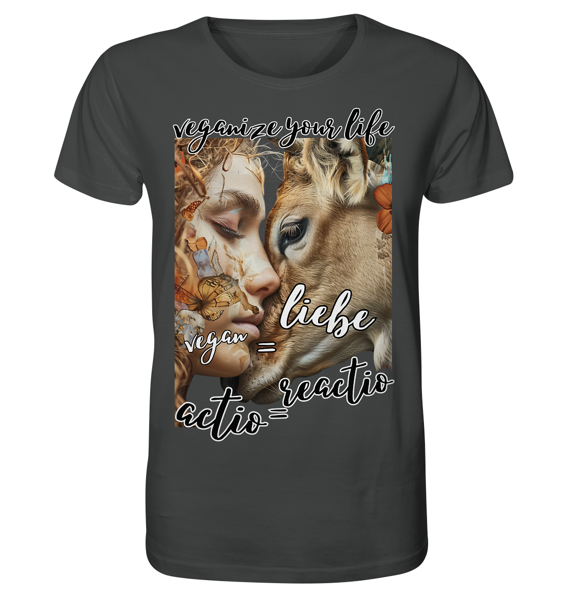 Motif "actio = reactio" - unisex organic T-shirt