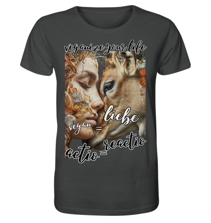 Motif "actio = reactio" - unisex organic T-shirt