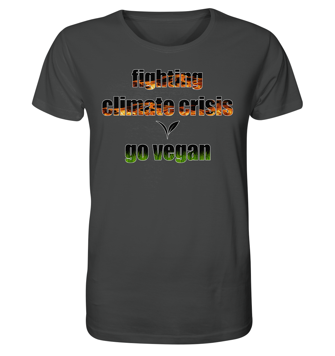 vegwear "fighting climate cirsis" - unisex Bio T-Shirt, vegan & klimafreundlich