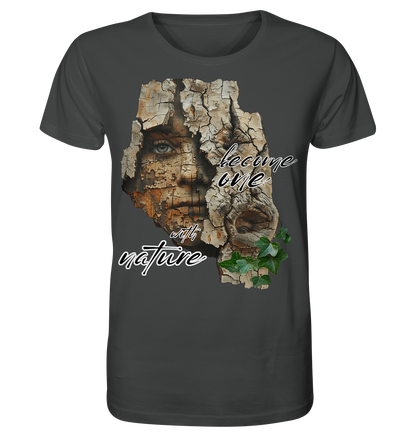 Motiv "become one with nature" - unisex Bio T-Shirt
