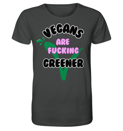 Motiv "vegans are fucking greener" - unisex Bio T-Shirt