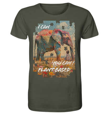 Motiv "plant based elephant" - unisex Bio T-Shirt