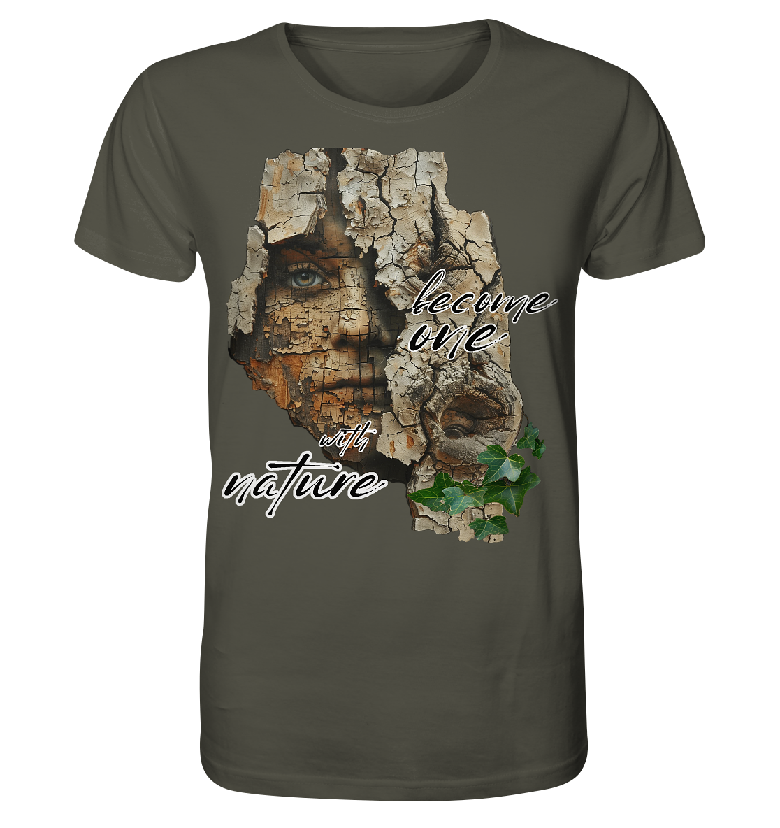 Motiv "become one with nature" - unisex Bio T-Shirt
