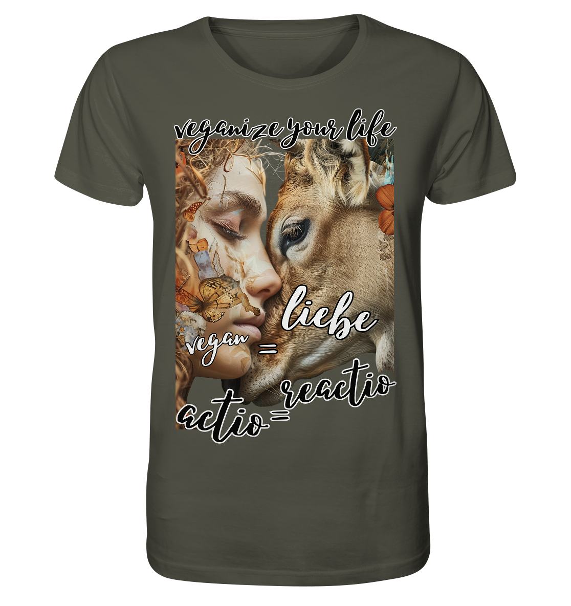 Motif "actio = reactio" - unisex organic T-shirt