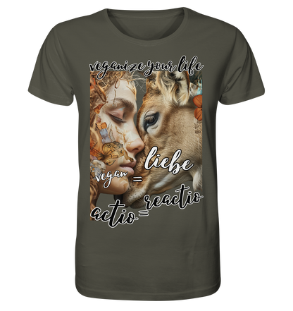 Motif "actio = reactio" - unisex organic T-shirt