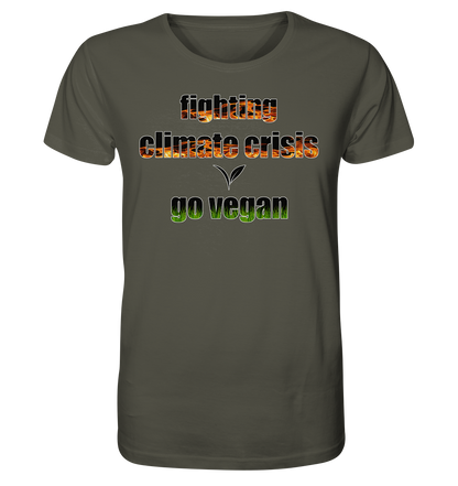 Motiv "fighting climate cirsis" - unisex Bio T-Shirt
