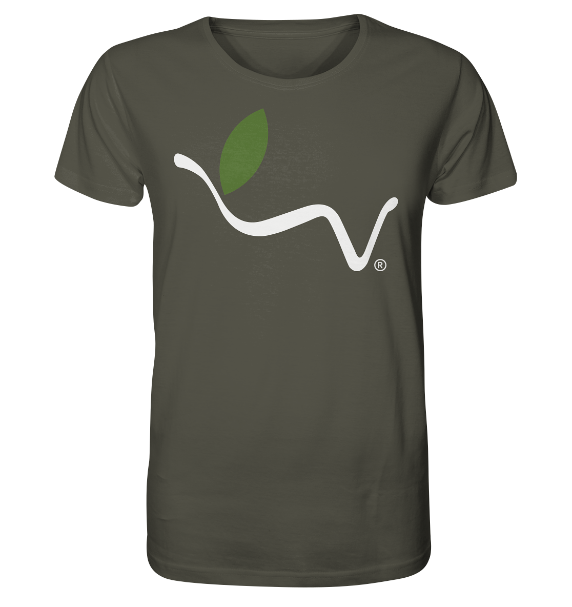 Motiv "vegwear Logo weiß" - unisex Bio T-Shirt