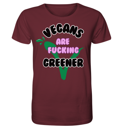 Motiv "vegans are fucking greener" - unisex Bio T-Shirt
