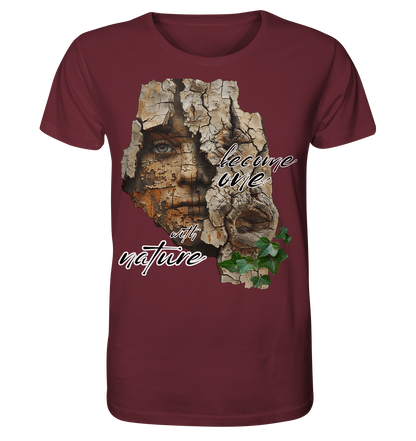 Motiv "become one with nature" - unisex Bio T-Shirt