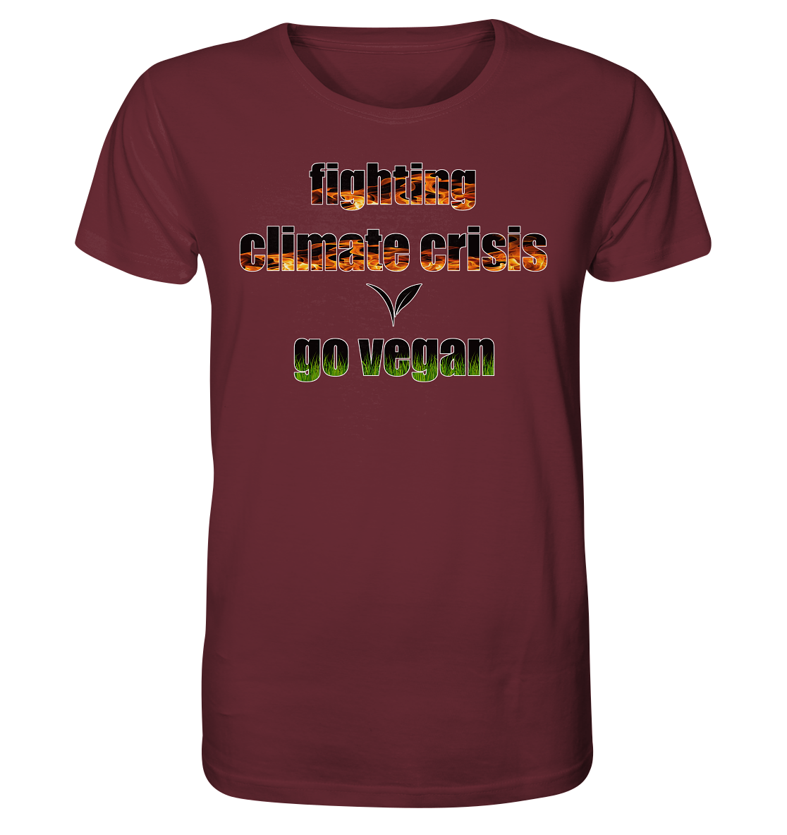 vegwear "fighting climate cirsis" - unisex Bio T-Shirt, vegan & klimafreundlich