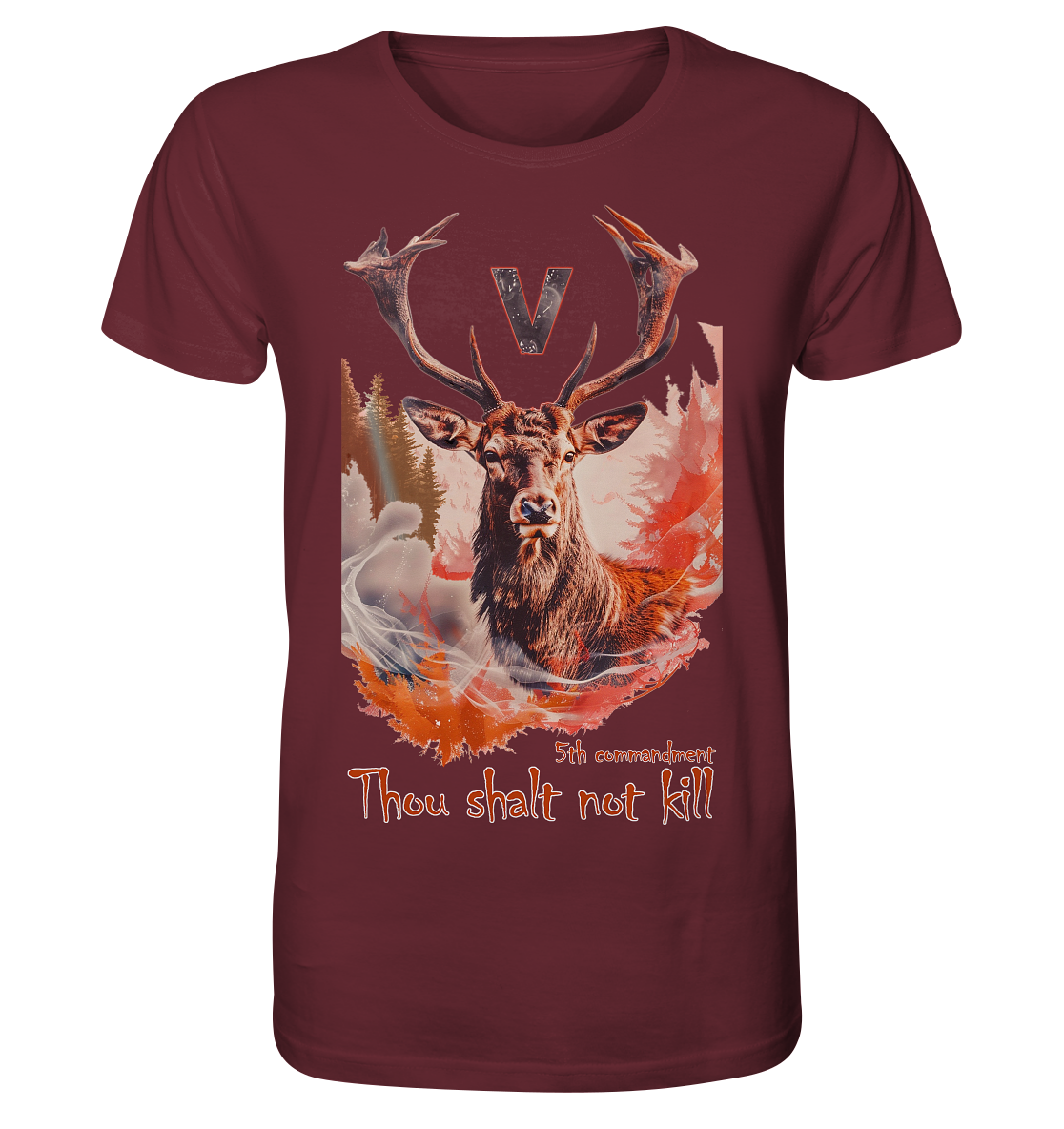 Motiv "thou shalt not kill" - unisex Bio T-Shirt