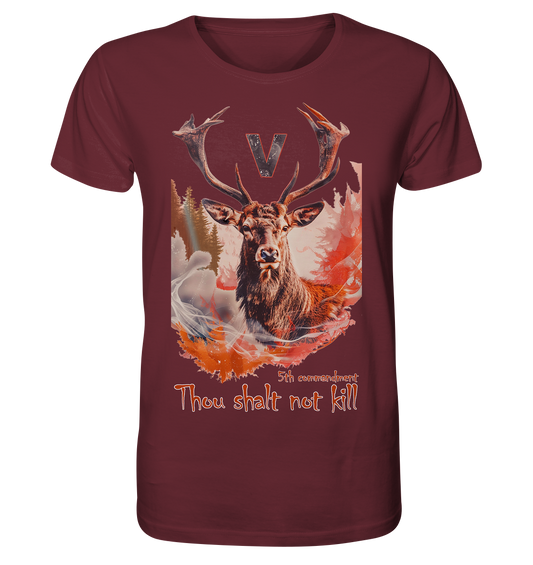 Motiv "thou shalt not kill" - unisex Bio T-Shirt
