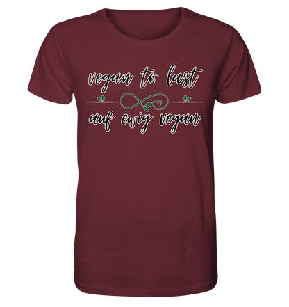 Motiv "vegan to last" - unisex Bio T-Shirt