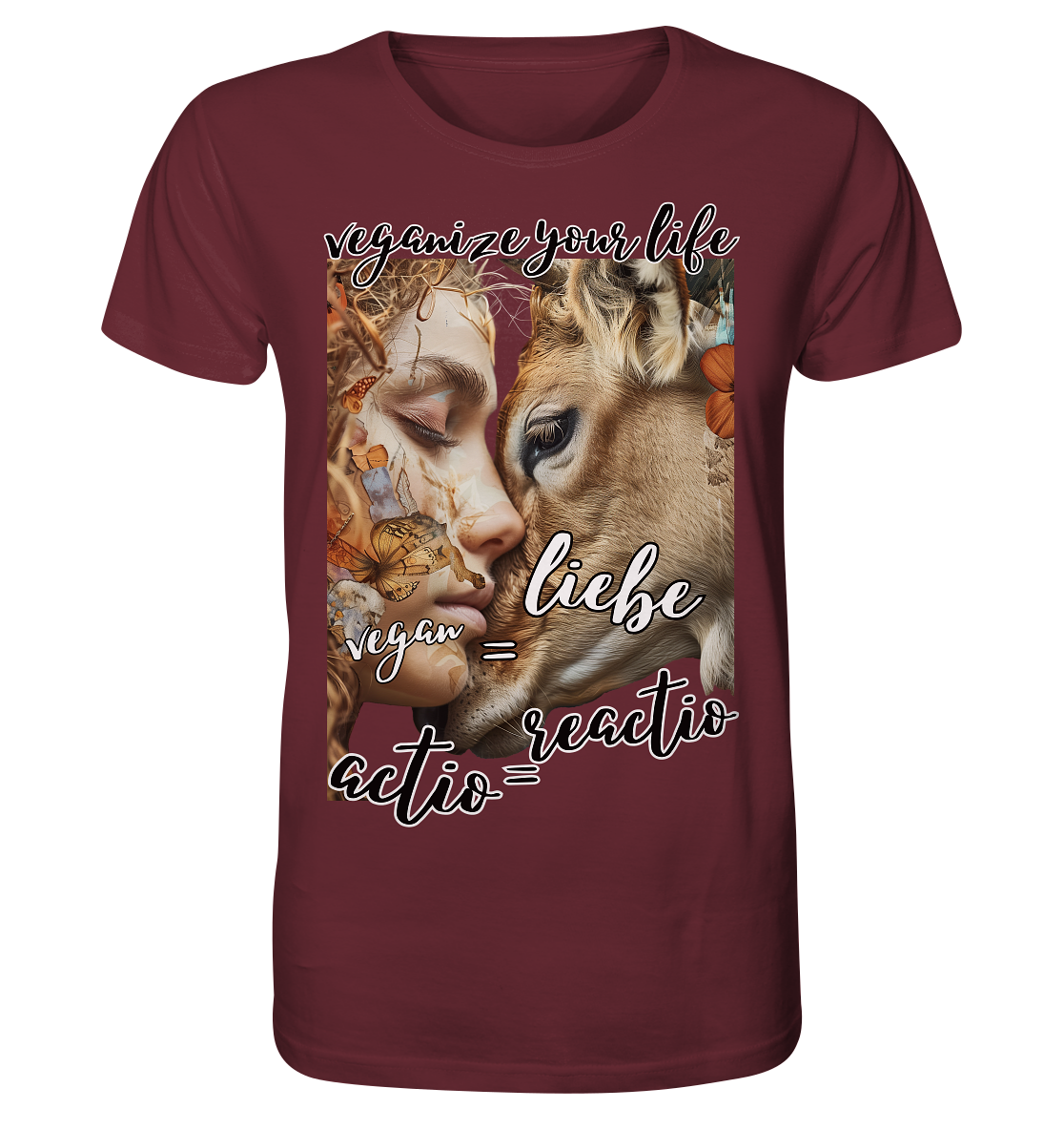 Motif "actio = reactio" - unisex organic T-shirt
