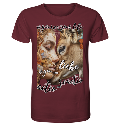 Motif "actio = reactio" - unisex organic T-shirt