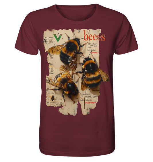 Motiv "no bees, no life" - unisex Bio T-Shirt